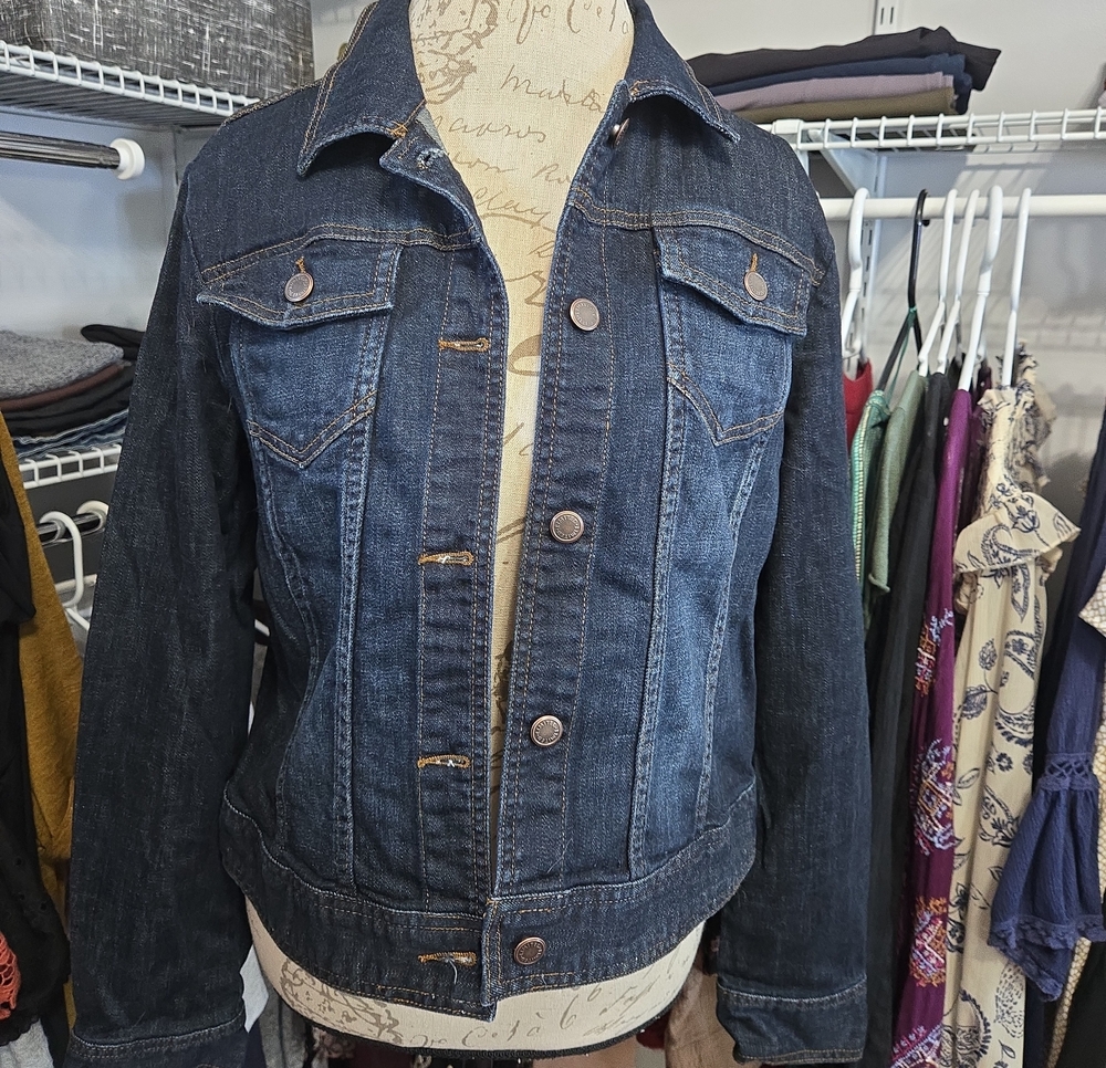 Dark Blue Denim Jacket - Women's